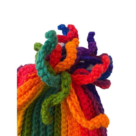 🌈Handmade Rainbow Beanie OS - Picture 2 of 4